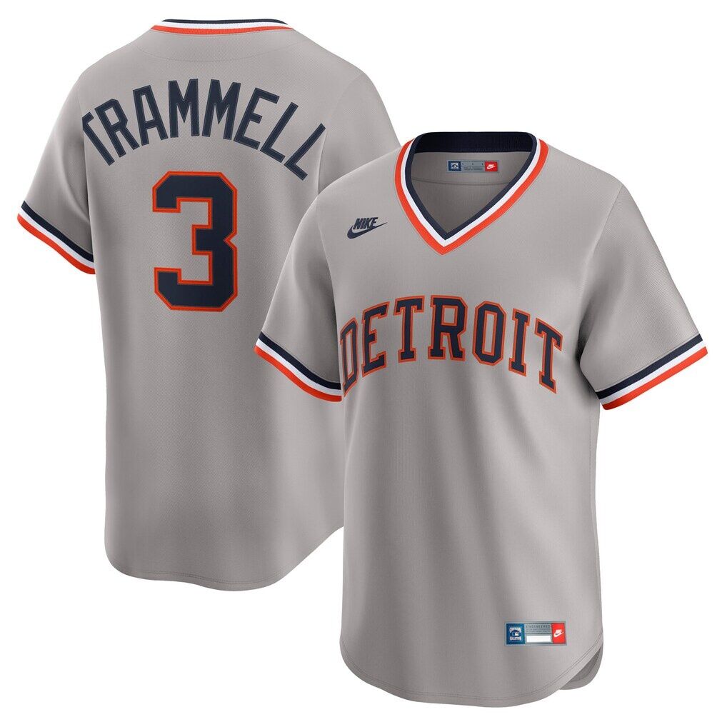 Alan Trammell Detroit Tigers Nike Cooperstown Collection Limited Jersey