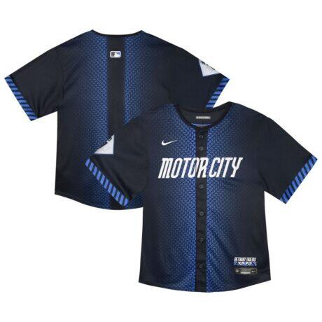 Detroit Tigers Nike Toddler City Connect Team Limited Jersey - Blue - Front View