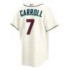 Corbin Carroll Arizona Diamondbacks Nike Home Replica Jersey - Cream - Detail View
