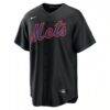 Brandon Nimmo New York Mets Nike Alternate Replica Jersey - Black - Side View