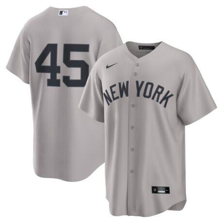 Gerrit Cole New York Yankees Nike Road Replica Jersey - Gray - Front View