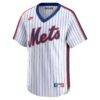 New York Mets Nike Cooperstown Collection Limited Jersey - White - Side View