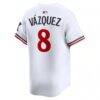 Christian Vázquez Minnesota Twins Nike Home Limited Jersey - White - Detail View