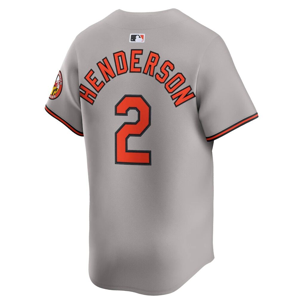 Gunnar Henderson Baltimore Orioles Nike Road Limited Player Jersey