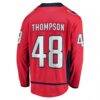 Logan Thompson Washington Capitals Fashion7 Home Premier Breakaway Player Jersey - Red - Detail View