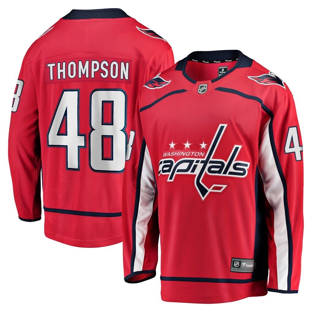 Logan Thompson Washington Capitals Fashion7 Home Premier Breakaway Player Jersey