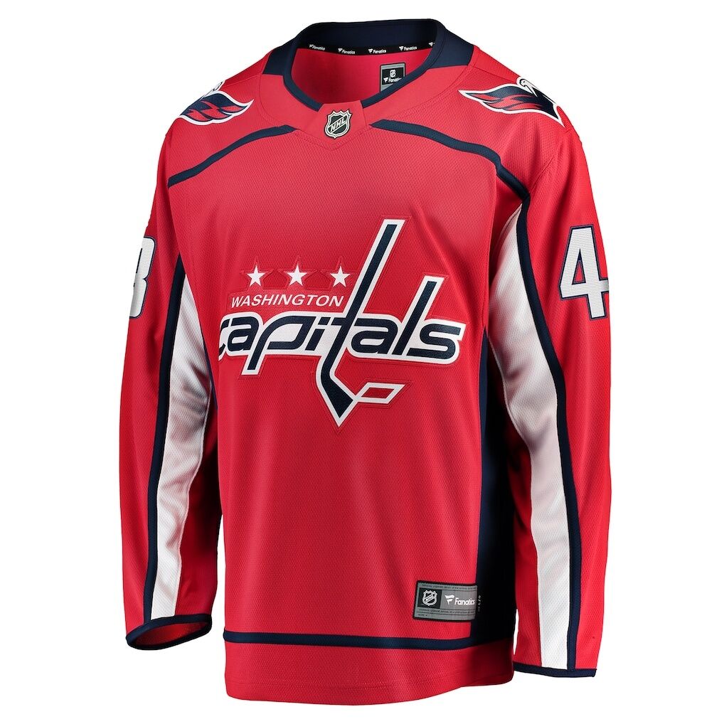 Logan Thompson Washington Capitals Fashion7 Home Premier Breakaway Player Jersey