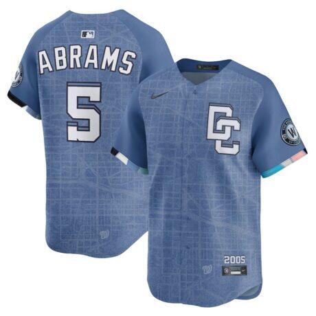 CJ Abrams Washington Nationals Nike 2025 City Connect Limited Jersey - Blue - Front View