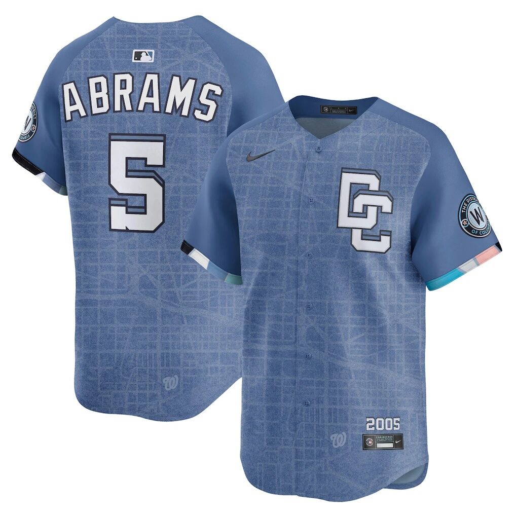 CJ Abrams Washington Nationals Nike 2025 City Connect Limited Jersey