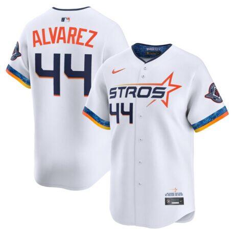Yordan Alvarez Houston Astros Nike 2025 City Connect Limited Player Jersey - White - Front View