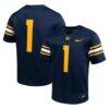 #1 Cal Bears Nike Youth Untouchable Football Jersey - Navy - Front View