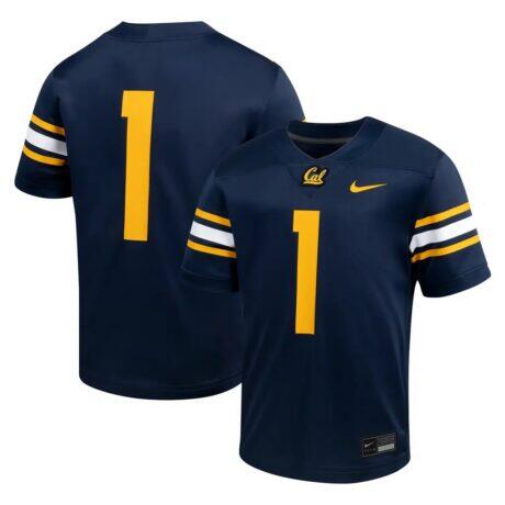 #1 Cal Bears Nike Youth Untouchable Football Jersey - Navy - Front View