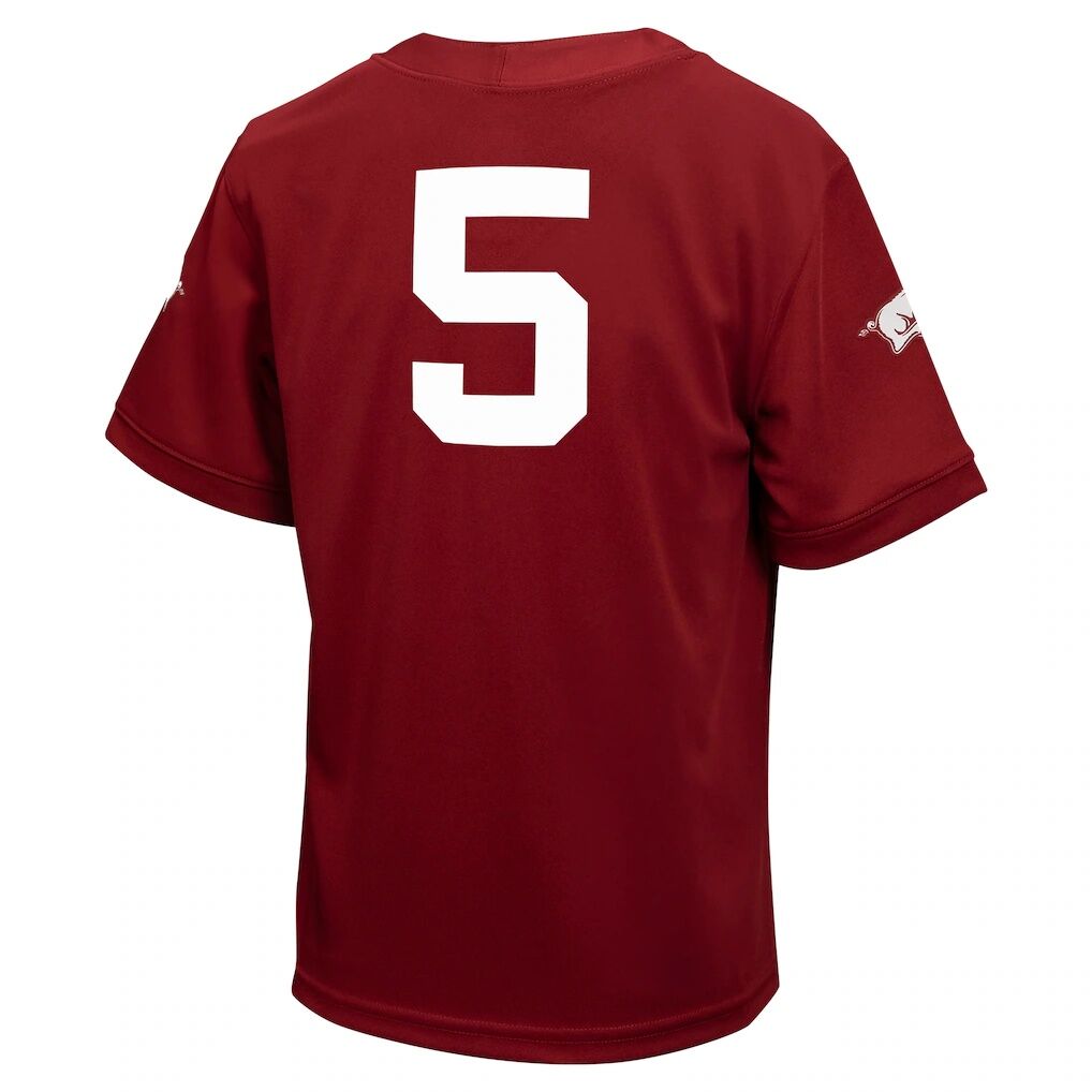 #5 Arkansas Razorbacks Nike Youth Untouchable Football Jersey - Cardinal
