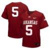 #5 Arkansas Razorbacks Nike Youth Untouchable Football Jersey - - Front View