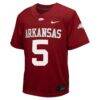 #5 Arkansas Razorbacks Nike Youth Untouchable Football Jersey - - Side View