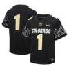 Colorado Buffaloes Nike Youth Untouchable Replica Jersey - Black - Front View