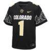 Colorado Buffaloes Nike Youth Untouchable Replica Jersey - Black - Side View