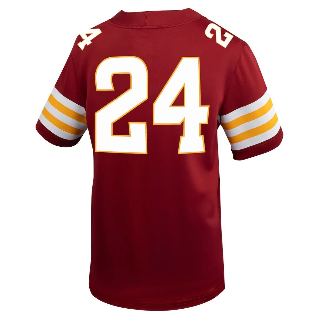 #24 Iowa State Cyclones Nike Youth Untouchable Football Jersey - Cardinal