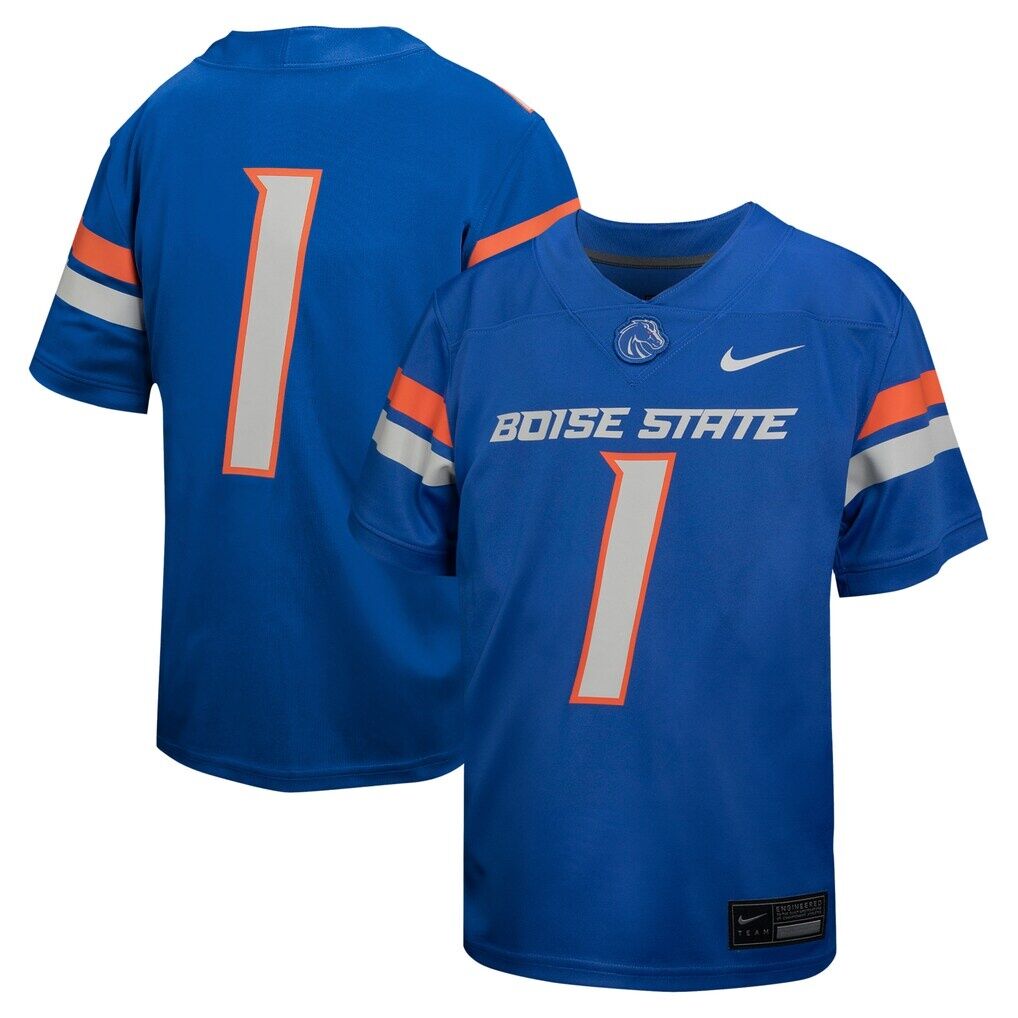 #1 Boise State Broncos Nike Youth Untouchable Football Jersey - Royal