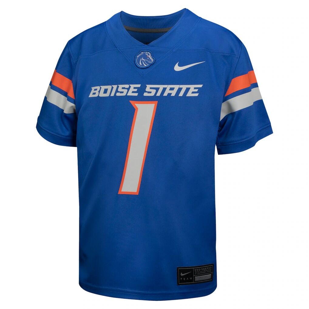 #1 Boise State Broncos Nike Youth Untouchable Football Jersey - Royal