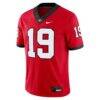 Brock Bowers Georgia Bulldogs Nike Alumni Player Game Jersey - Red - Side View