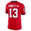 Stetson Bennett Georgia Bulldogs Nike Player Game Jersey - Red - Detail View