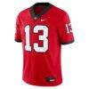 Stetson Bennett Georgia Bulldogs Nike Player Game Jersey - Red - Side View