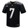 Army Black Knights Nike Youth 2024 Rivalry Collection Alternate Replica Football Jersey - Black - Side View