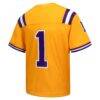 #1 LSU Tigers Nike Youth Alternate Game Jersey - Gold - Detail View