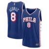Paul George Philadelphia 76ers Fashion7 Fast Break Replica Player Jersey - Icon Edition - - Front View