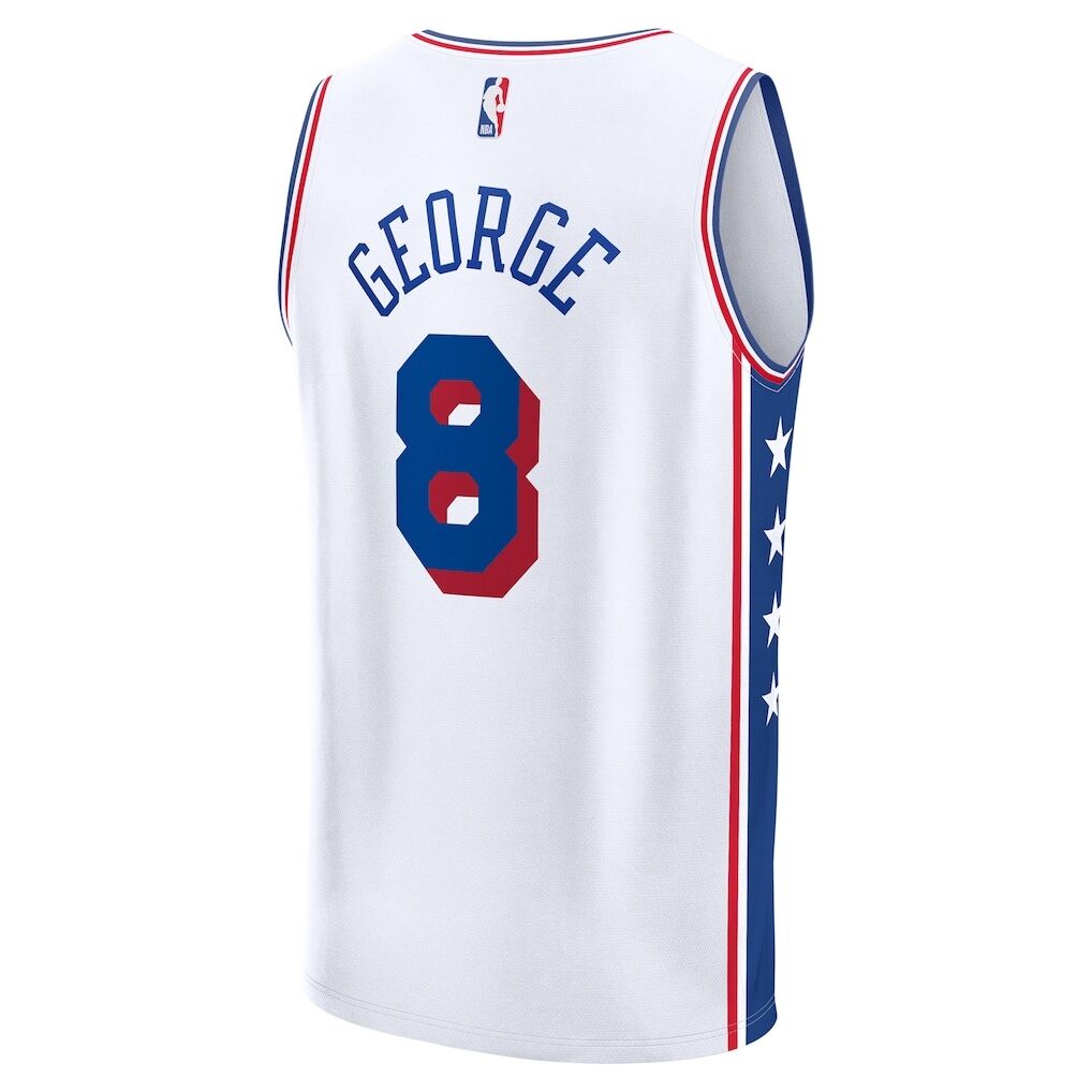 Paul George Philadelphia 76ers Fashion7 Youth Fast Break Replica Player Jersey – Association Edition