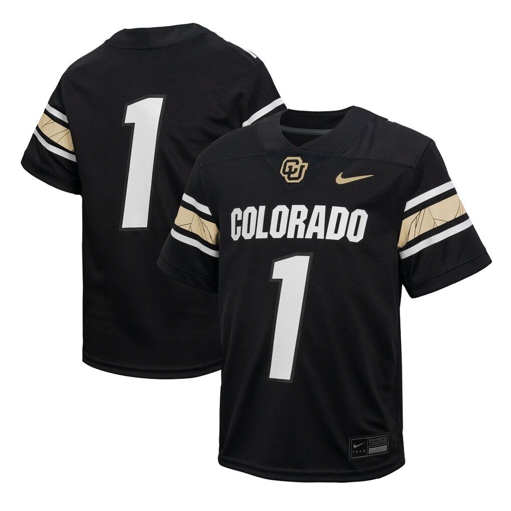 #1 Colorado Buffaloes Nike Toddler Throwback Untouchable Replica Football Jersey