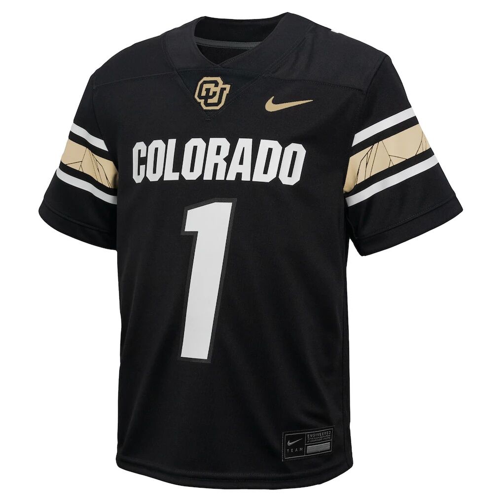 #1 Colorado Buffaloes Nike Toddler Throwback Untouchable Replica Football Jersey
