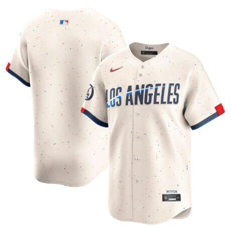 Los Angeles Dodgers Nike City Connect Limited Jersey - Cream - Front View