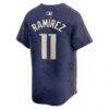 José Ramírez Cleveland Guardians Nike City Connect Limited Player Jersey - Navy - Detail View