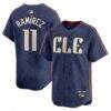 José Ramírez Cleveland Guardians Nike City Connect Limited Player Jersey - Navy - Front View
