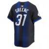 Riley Greene Detroit Tigers Nike City Connect Limited Jersey - Navy - Detail View