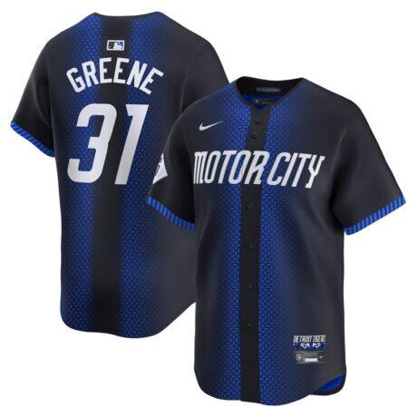 Riley Greene Detroit Tigers Nike City Connect Limited Jersey - Navy - Front View