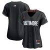 Baltimore Orioles Nike Women's City Connect Limited Jersey - Black - Front View
