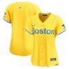Boston Red Sox Nike Women's City Connect Limited Jersey - Yellow - Front View