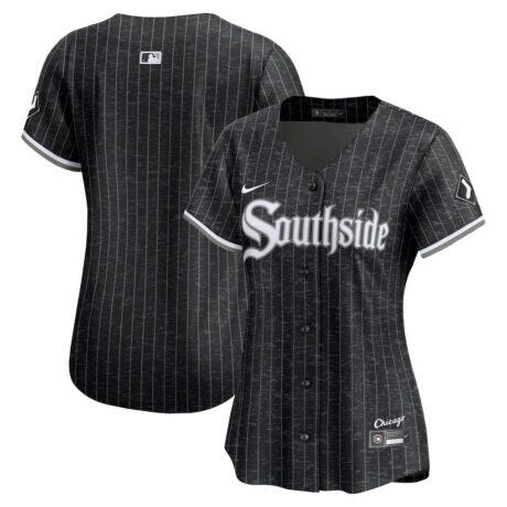 Chicago White Sox Nike Women's City Connect Limited Jersey - Black - Front View