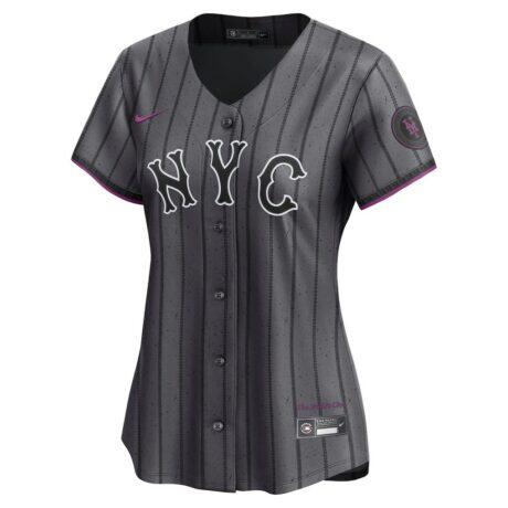 New York Mets Nike Women's City Connect Limited Jersey - Gray - Alt2