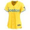 David Ortiz Boston Red Sox Nike Women's City Connect Limited Jersey - Gold - Side View