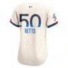 Mookie Betts Los Angeles Dodgers Nike Women's City Connect Limited Jersey - Cream - Front View