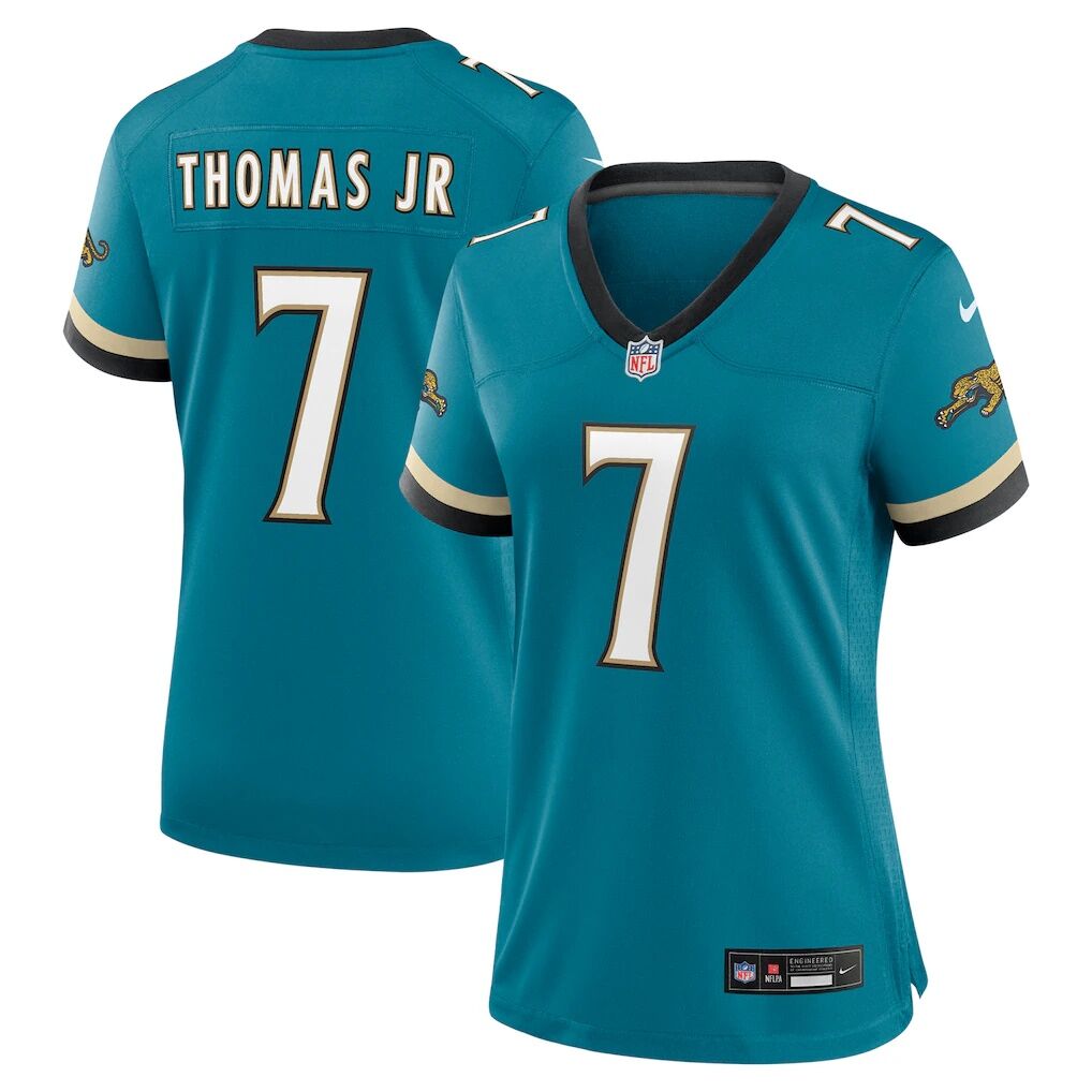 Brian Thomas Jr. Jacksonville Jaguars Nike Women's Prowler Throwback Game Jersey