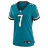 Brian Thomas Jr. Jacksonville Jaguars Nike Women's Prowler Throwback Game Jersey - Teal - Side View