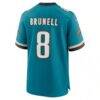 Mark Brunell Jacksonville Jaguars Nike Retired Player Alternate Game Jersey - Teal - Detail View