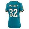 Maurice Jones-Drew Jacksonville Jaguars Nike Women's Prowler Throwback Retired Player Game Jersey - Teal - Detail View