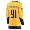 Steven Stamkos Nashville Predators Fashion7 Women's Home Premier Breakaway Player Jersey Breakaway Jersey - Gold - Detail View