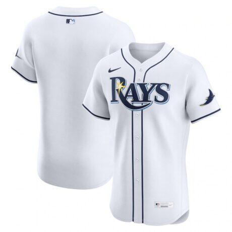 Tampa Bay Rays Nike Home Elite Jersey - White - Front View